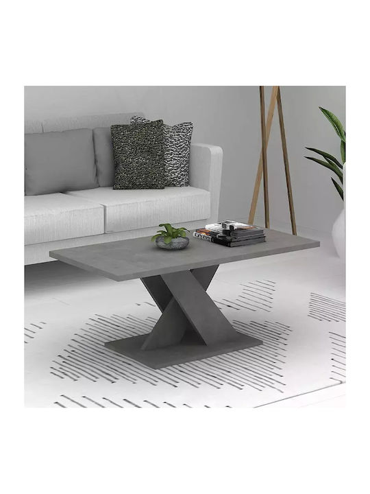 Rectangular Coffee Table Phaidra Gray L110xW55xH48cm