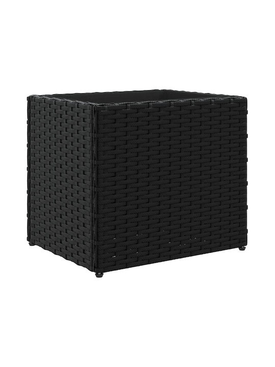 vidaXL Ζαρντινιέρα Πλαστική Μαύρη 36x30x32εκ.