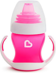 Munchkin Educational Sippy Cup Silicone with Handles Pink for 4m+m+ 118ml