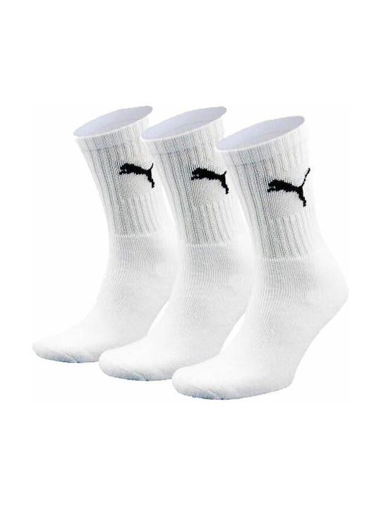 PUMA Șosete Sportive Albe 3 perechi