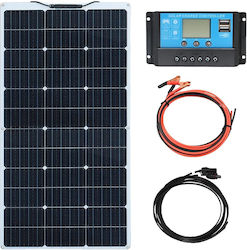 Portable Solar Panel Flexible Design Monocrystalline Silicon Technology 12v 100w Solar Kit