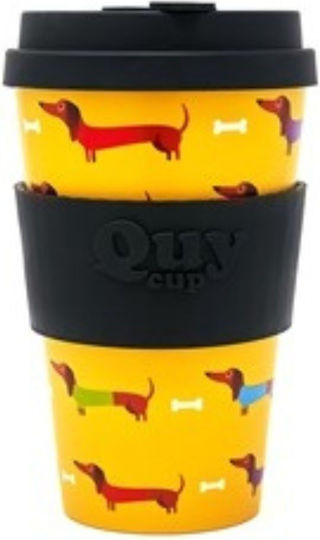 QuyCup Чаша Пластмасова с Капак 400ml