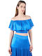 Women's Crop Top Blue