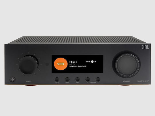 JBL MA7100HP Home Cinema Amplifier 4K/8K 7.2 Channels 125W/8Ω 175W/6Ω with HDR and Dolby Atmos Black