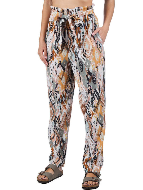 Γυναικείο Ψηλόμεσο Υφασμάτινο Παντελόνι