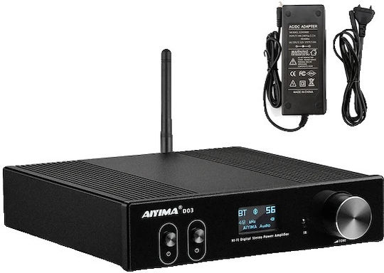 Aiyima D03 Integriert Hi-Fi-Verstärker Stereo 150W/4Ω Schwarz