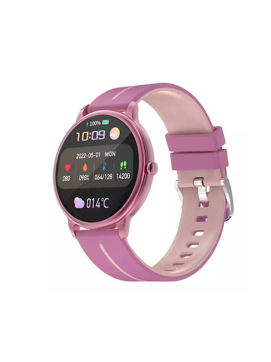 Nubi Smartwatch pentru copii cu curea din cauciuc/plastic Roz