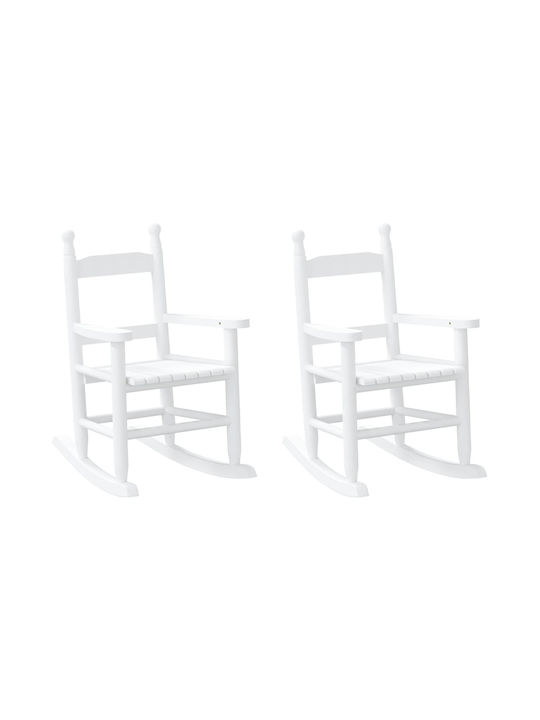 Kids Chairs with Armrests White 36x46.5x57cm 2pcs