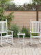 Garten- und Outdoor-Möbelsets Wohnbereich 3 Stück Weiß