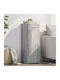 Living Room Display Cabinet made of Particle Board Grey 30x42.5x93cm