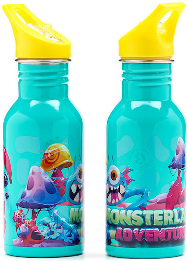 Water Revolution Rostfreier Stahl Kinder Trinkflasche Blau 500ml