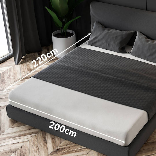 Darymex Bettlaken King Size mit Gummiband 200x220cm. Schwarz
