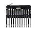 Set 12 Makeup Brushes Luxorise Silver Bag Included