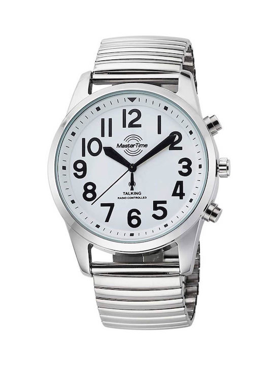 Master Time Watch Battery with Silver Metal Bracelet