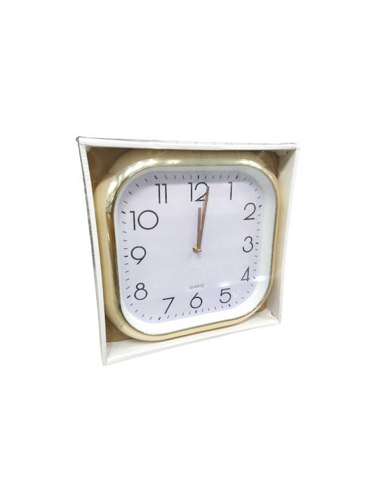 Wall Clock Plastic Gold Ø30cm