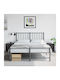 Wooden Bedside Tables Black 2 Pieces 36x39x43.5cm