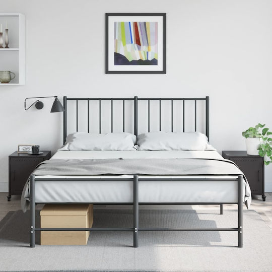 Wooden Bedside Tables Black 2 Pieces 36x39x43.5cm