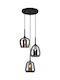 Viokef Pendant Light Black Rail with Socket E27 60x150cm