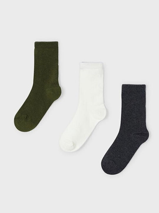 Mayoral Kids' Socks Green 3 Pairs