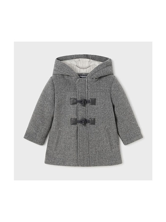 Mayoral Kids Coat Montgomery with Lining Grey