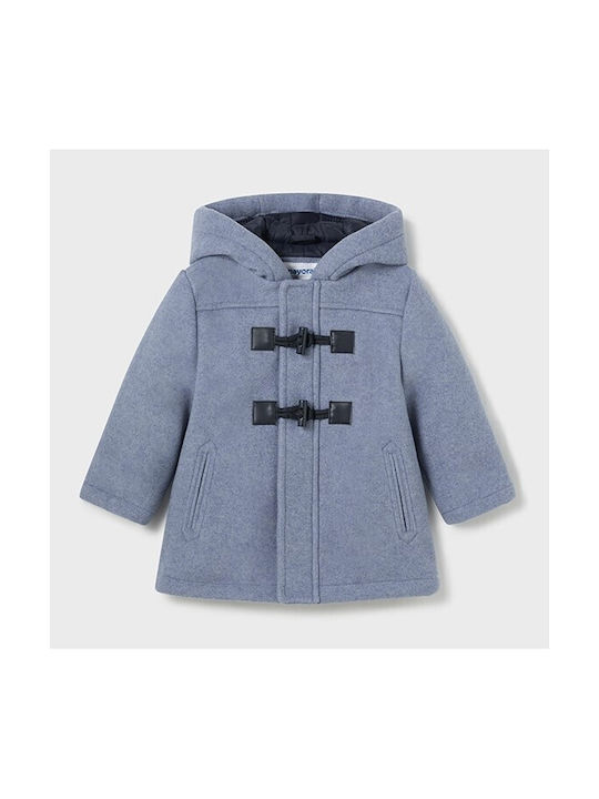 Mayoral Kids Coat Montgomery with Lining Blue