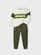 Mayoral Kids Sweatpants Set White 2pcs