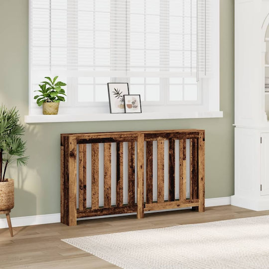 vidaXL Brown Particleboard Radiator Cover 149x20x82cm