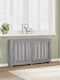 vidaXL Husă Pentru Radiator Din PAL Gri 149x20x82cm