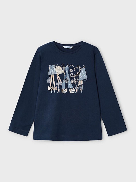 Mayoral Kids Blouse Long Sleeve Blue