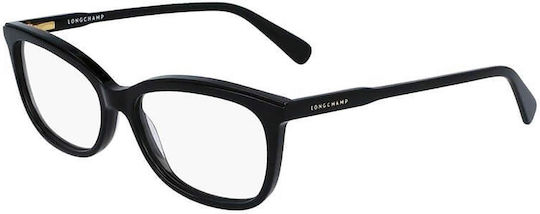 Longchamp Plastic Eyeglass Frame Black LO2718 001