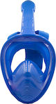 Diving Mask Full Face with Breathing Tube in Blue color