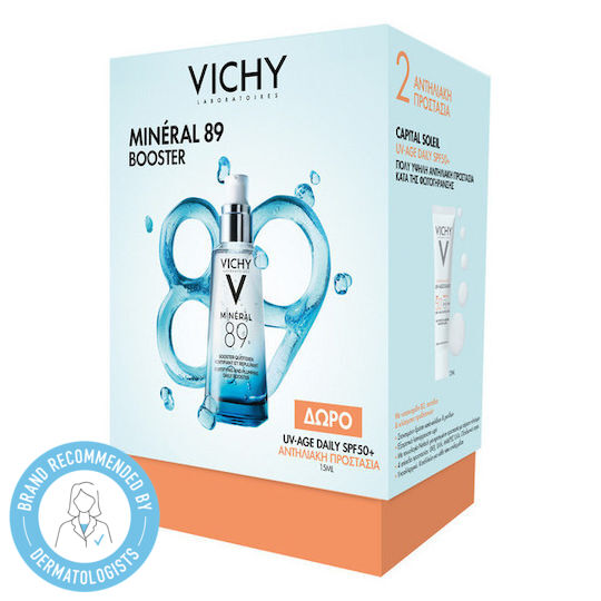 Vichy Mineral 89 Booster Σετ Περιποίησης για Ενυδάτωση & Αντιγήρανση 2τμχ