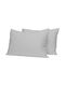 Casa Colori Pillowcase Set with Envelope Cover L.Grey 50x70cm.