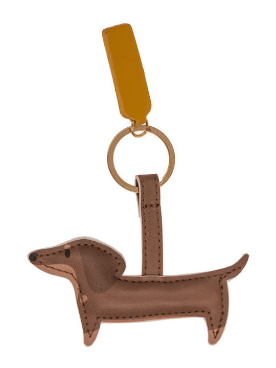 Out of the Blue Keychain Brown
