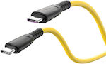 XO USB 2.0 Cable USB-C male - USB-C 60W Κίτρινο 1m (XO-NB246B-YL)