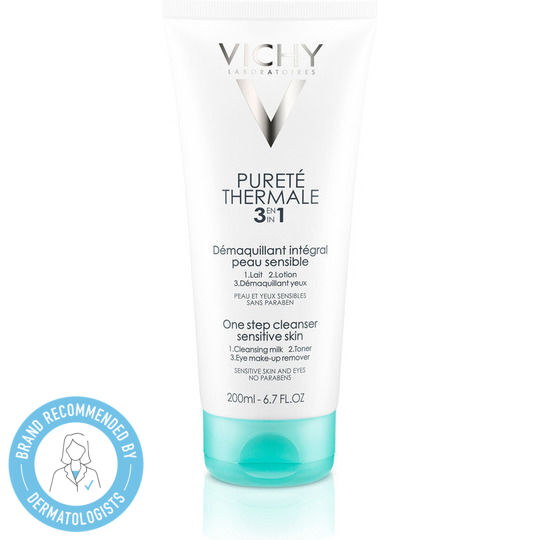 Vichy Purete Thermale 3 in 1 One Step Emulsion Make-up Entferner Augen 200ml