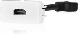 Lineme Steckdose HDMI in Weiß Farbe 50-00452-1