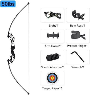 Hunting Bow Professional Grade Alloy Construction 50lbs Style1