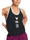 Project Rock Bluza Damă Sport Fără Mâneci Neagră