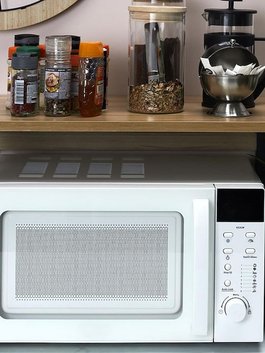 The Home Deco Factory Βάση για Φούρνο Μικροκυμάτων Μεταλλική 36x35x54εκ. Καφέ