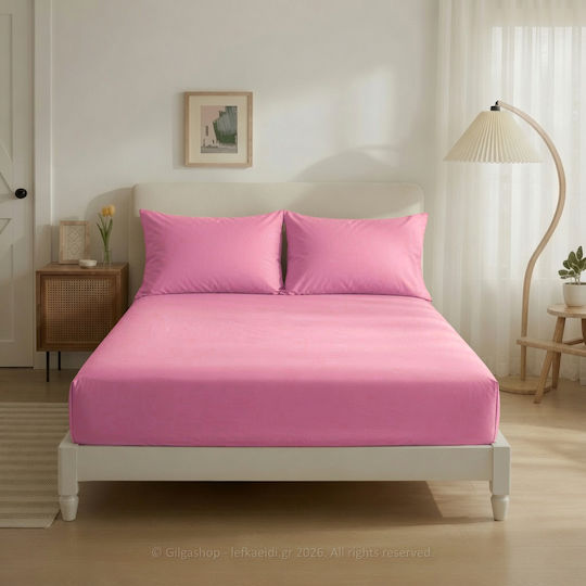 Casa Colori Super-Double 160x200+30cm with Elastic Apple