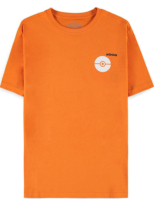 Difuzed Pokemon Charizard T-shirt Pokemon Orange