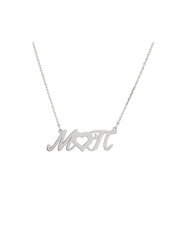 Goldsmith Necklace Monogram from Silver