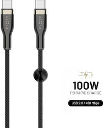 Fixed USB 2.0 USB-C männlich - USB-C 100W 1.2m Fixed USB 2.0 USB-C männlich - USB-C 100W 1.2m