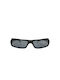 Byblos Men's Sunglasses with Black Plastic Frame and Black Lens BYBS283S7002