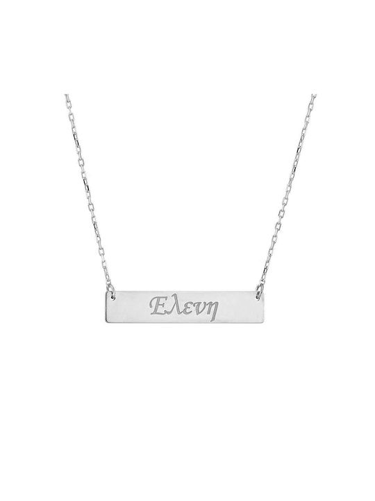 Goldsmith Necklace Name from Silver