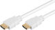 Premiumcord Hdmi High Speed + Ethernet Cable White Gold-plated Connectors 10m