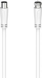 HAMA Καλώδιο Κεραίας Coax male - Coax female Λευκό 3m