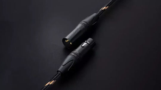 Fiio XLR кабел с Мъжки XLR конектор - XLR женски конектор Черен 1 m LX-XLR4L