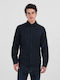 Long-sleeved Denim Shirt Blue